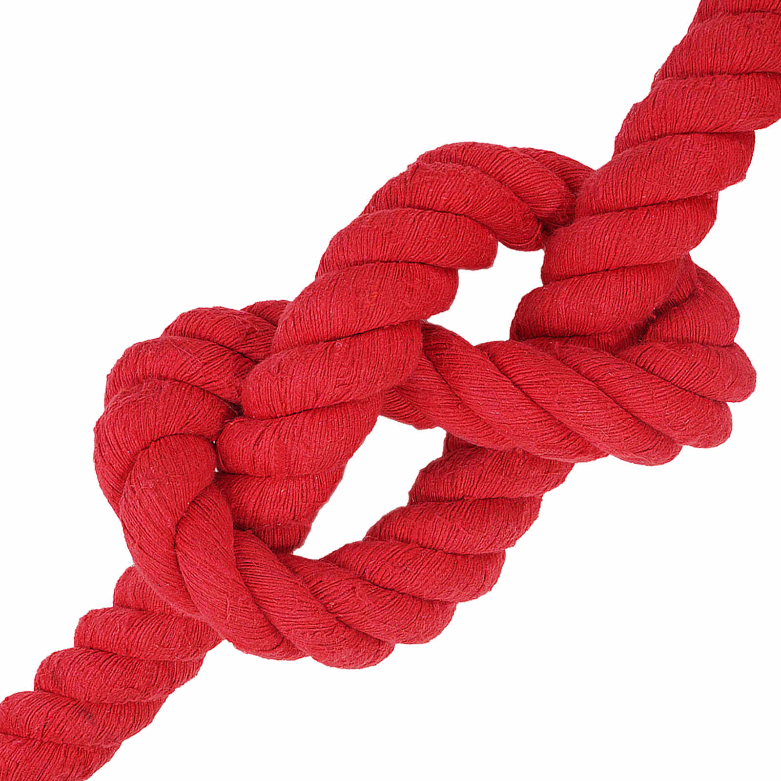 Corda de algodão 60 mm 5 m vermelho 100% algodão