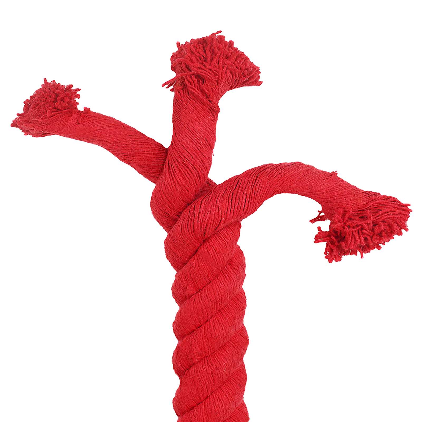 Corda de algodão 60 mm 5 m vermelho 100% algodão