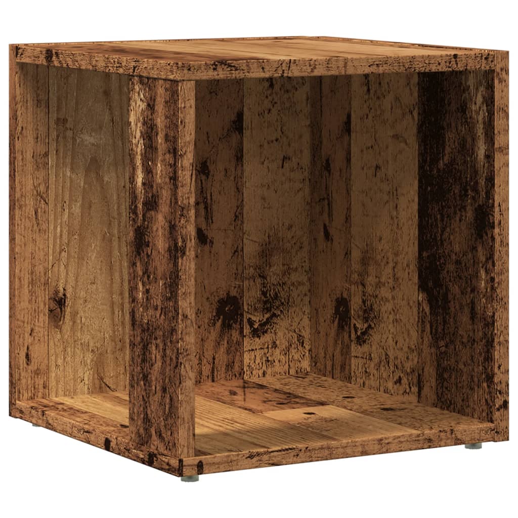 Mesa de apoio 33x33x34 cm derivados de madeira madeira velha