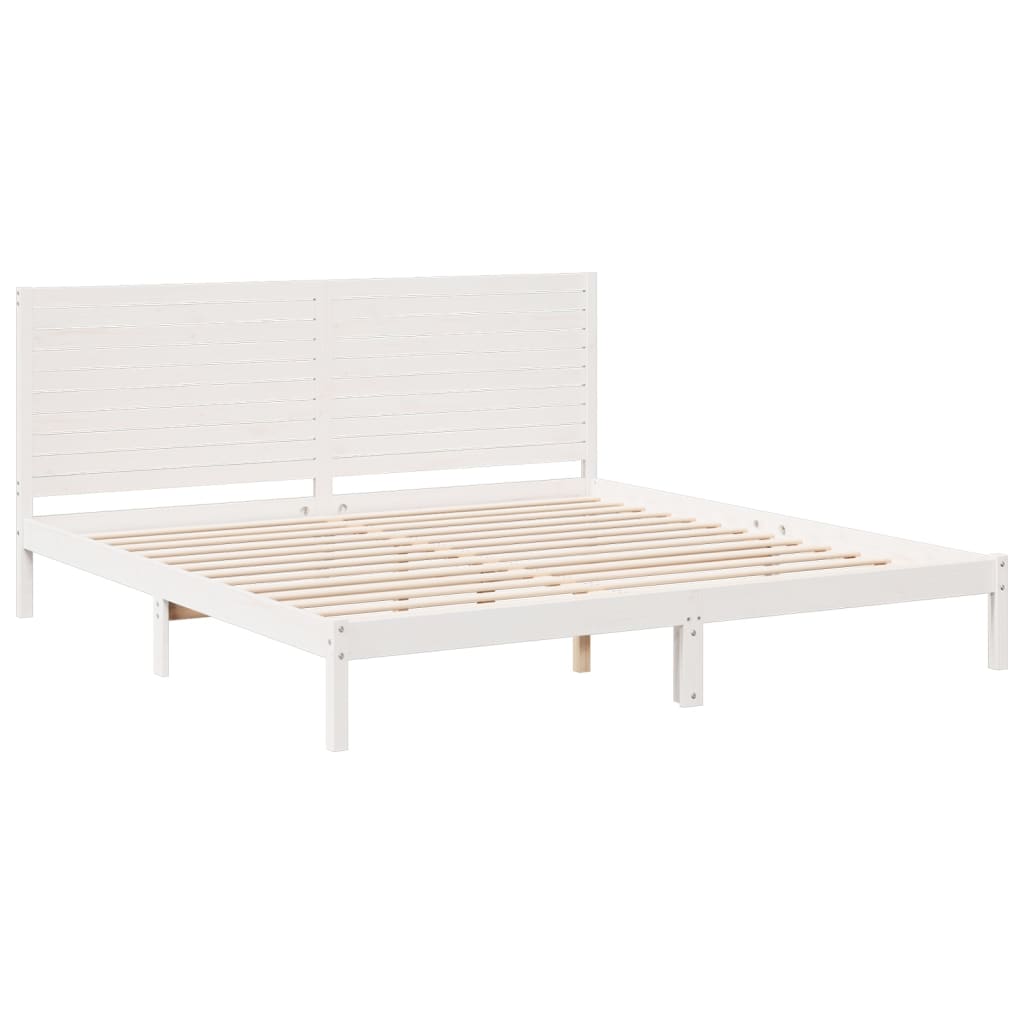 Cama extra longa sem colchão 180x210 cm madeira maciça