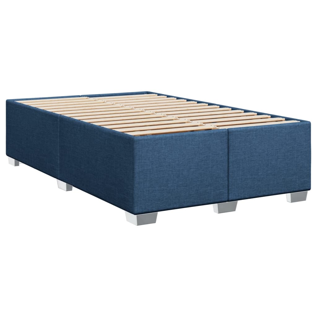 Estrutura de cama sem colchão 120x200 cm tecido azul