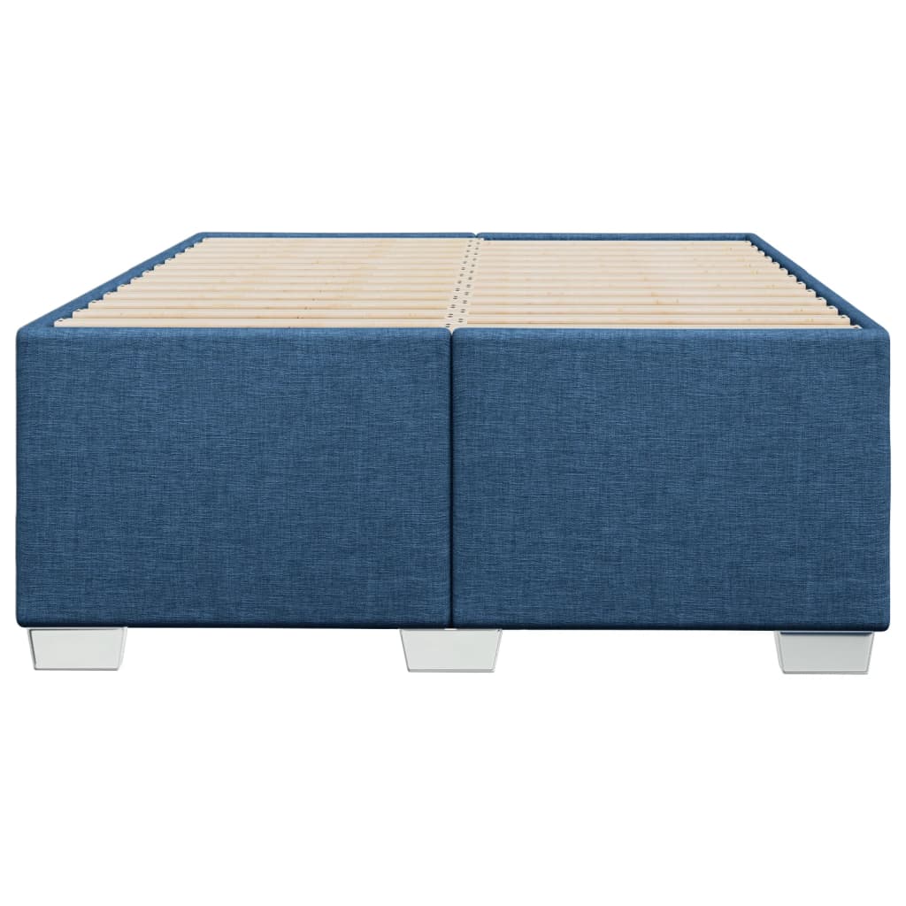 Estrutura de cama sem colchão 120x200 cm tecido azul