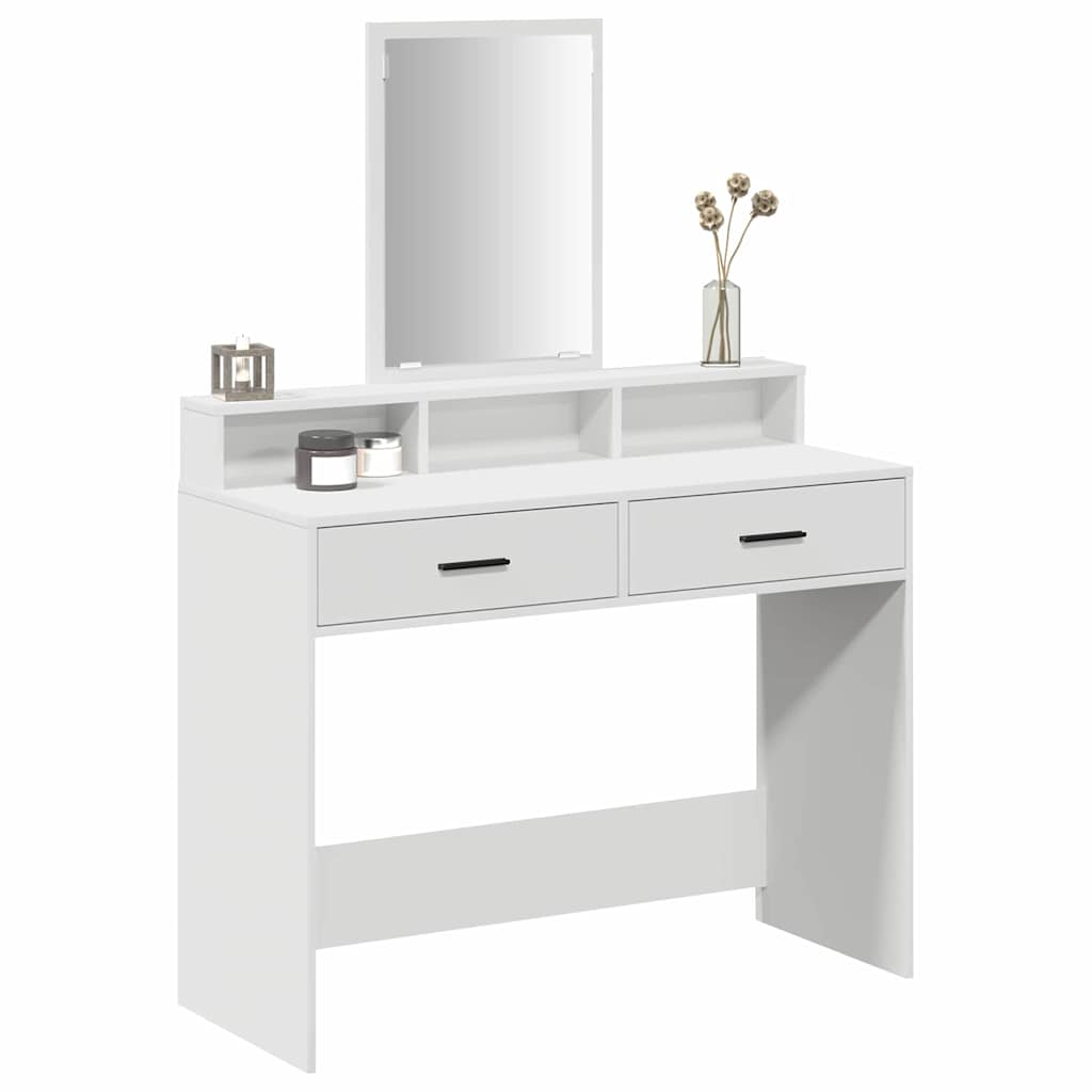 Mesa de vestir branco 100 x 41 x 140 cm derivados de madeira