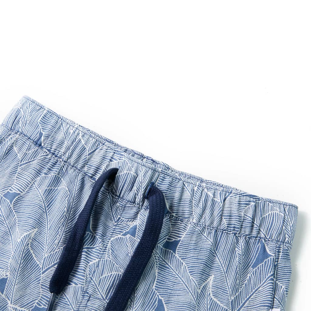Calções de criança com cordão azul-escuro 116