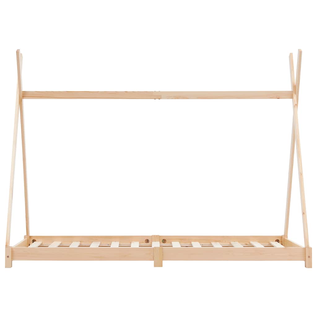 Estrutura de cama para crianças 80x160 cm pinho maciço
