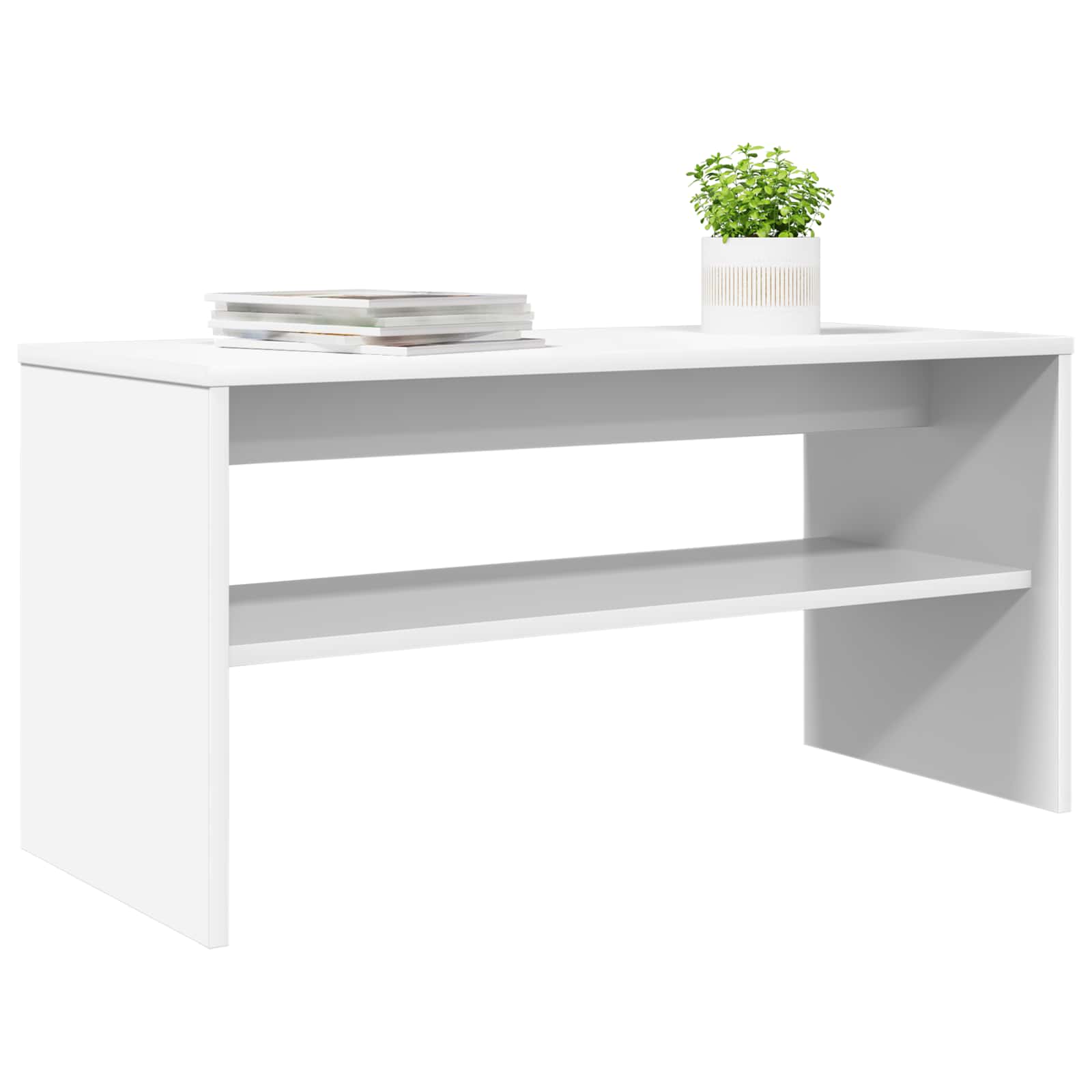 Gabinete para TV 80 x 35 x 40 cm branco derivados de madeira
