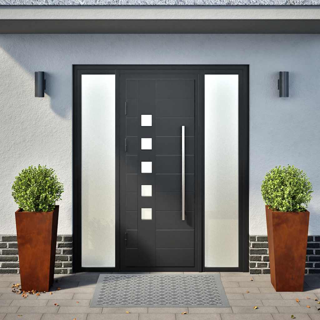 Plantadores de jardim 2 pcs aço resistente às intempéries