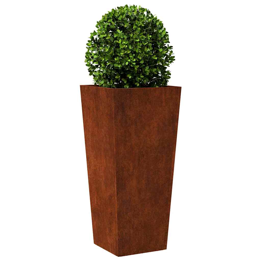 Plantadores de jardim 2 pcs aço resistente às intempéries
