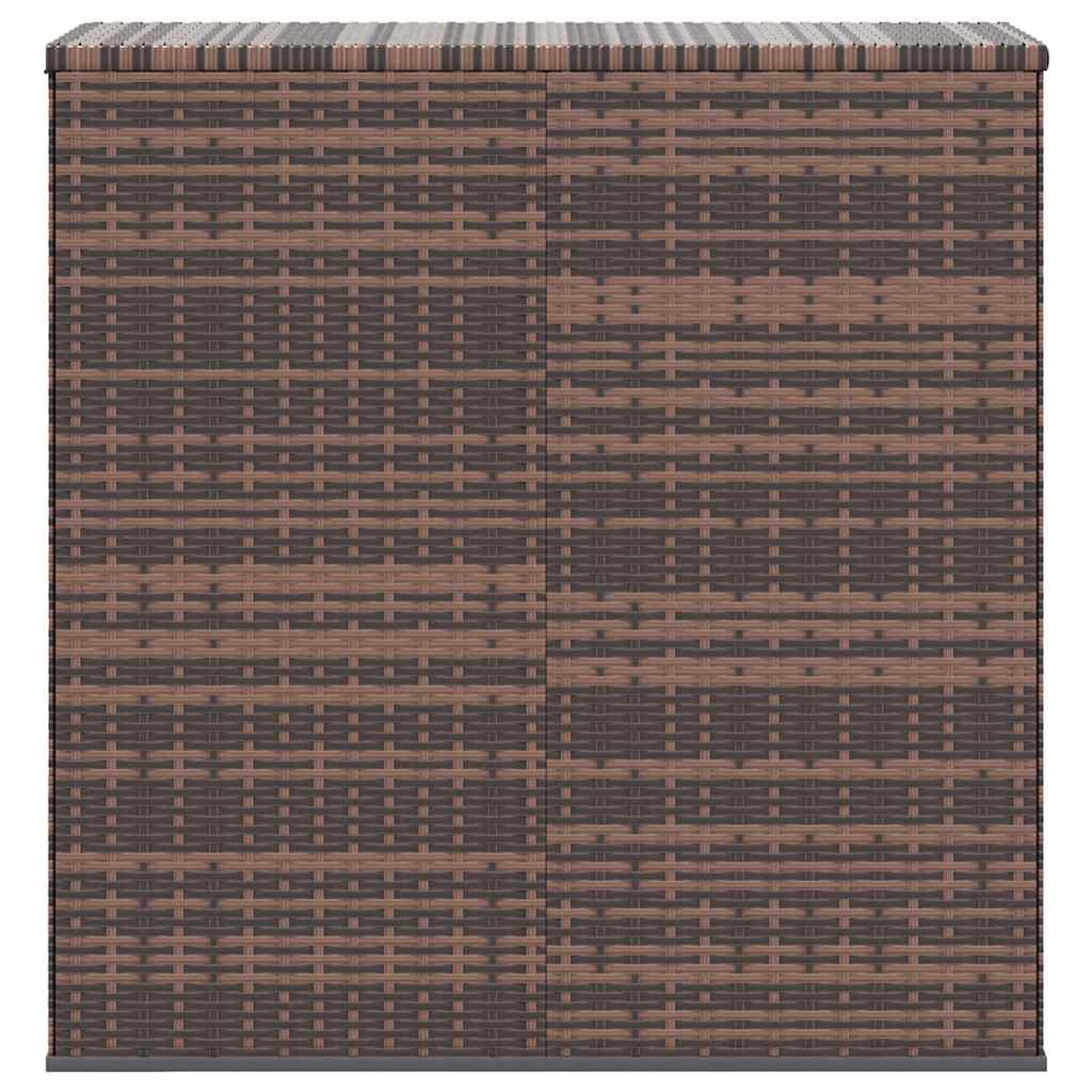 Caixa para almofadões de jardim 100x49x103,5cm vime PE castanho