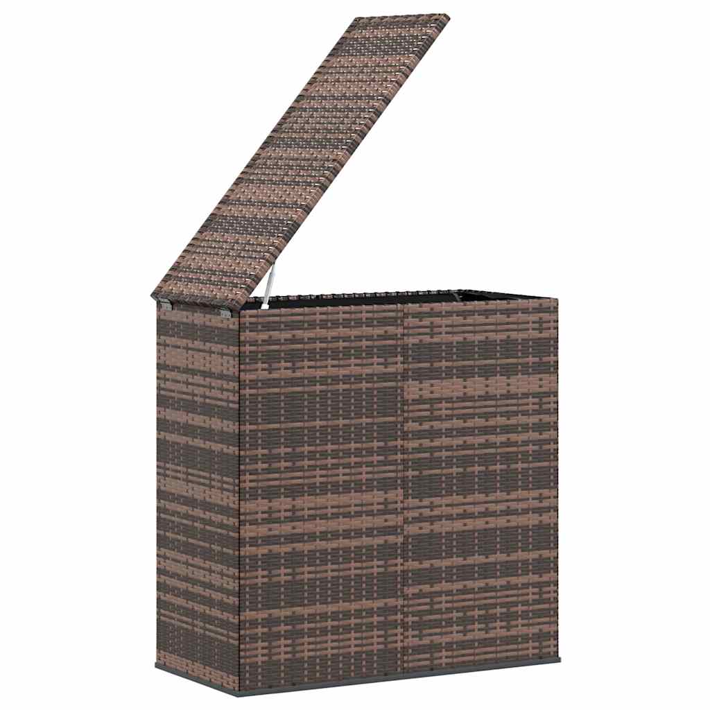 Caixa para almofadões de jardim 100x49x103,5cm vime PE castanho