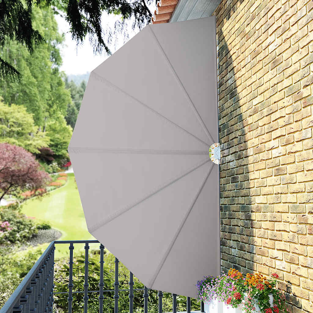 Toldo lateral dobrável para terraço 200 cm creme