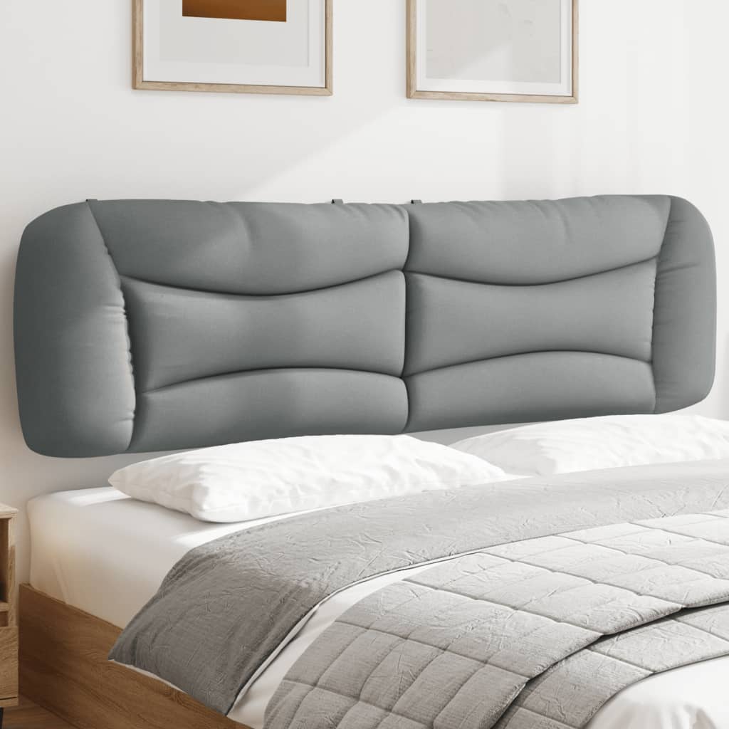 Almofadão de cabeceira hvar 180 cm tecido cinzento-claro