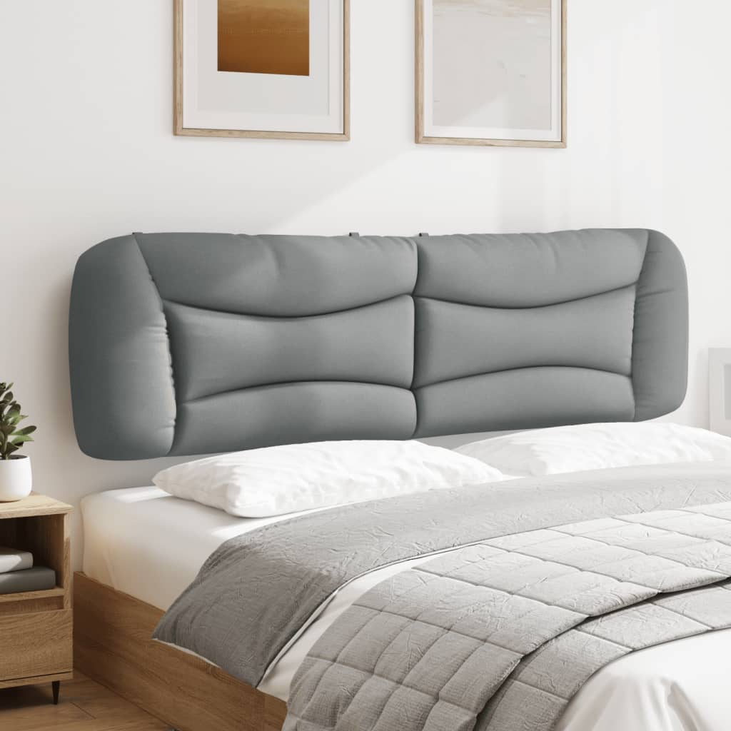Almofadão de cabeceira hvar 180 cm tecido cinzento-claro