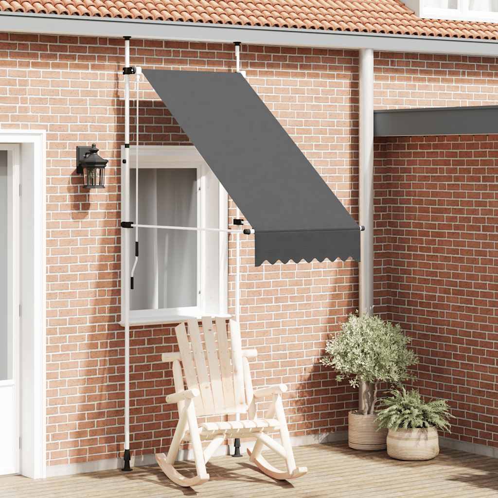 Toldo retrátil manual 100 cm antracite