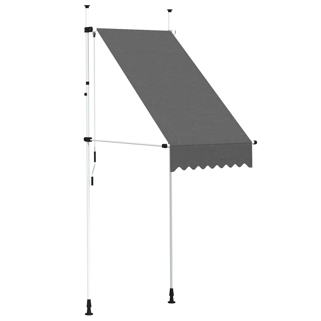 Toldo retrátil manual 100 cm antracite