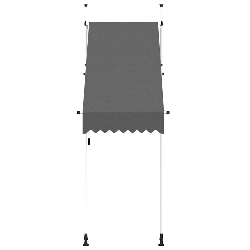 Toldo retrátil manual 100 cm antracite