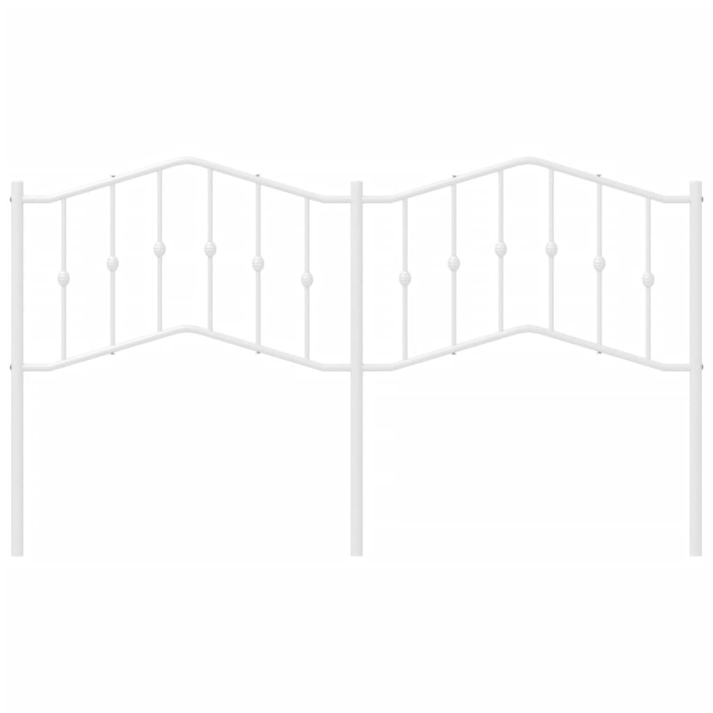 Cabeceira de substituição 160 cm metal branco