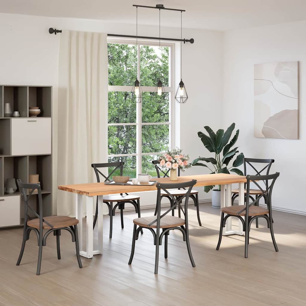 Pés de mesa de console em forma de t, 2 peças, branco, 25x28x(72-73) cm, aço