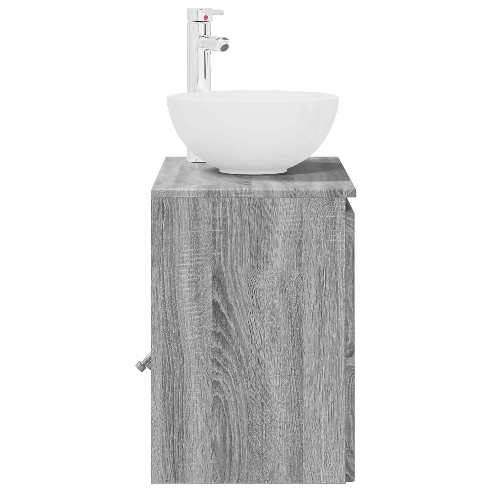 Vaidade com pia suspensa sonoma cinzento 49,5 x 35 x 63 cm