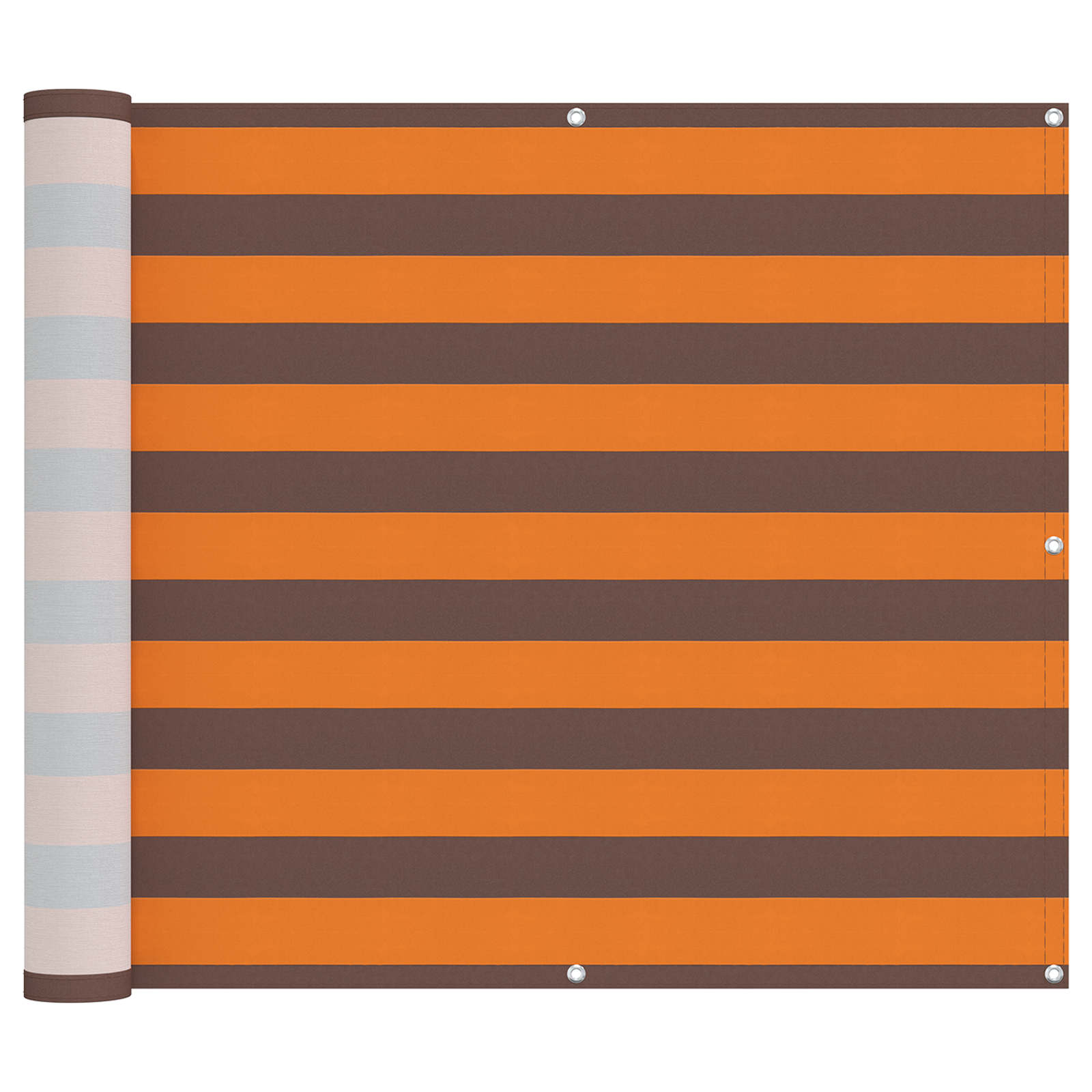 Tela de varanda laranja e marrom 100 x 800 cm tecido oxford