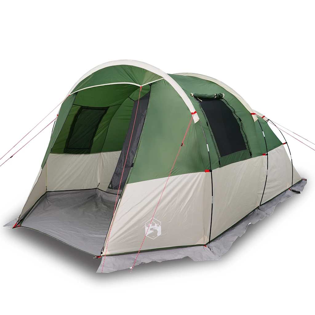 Tenda de campismo túnel para 4 pessoas impermeável verde
