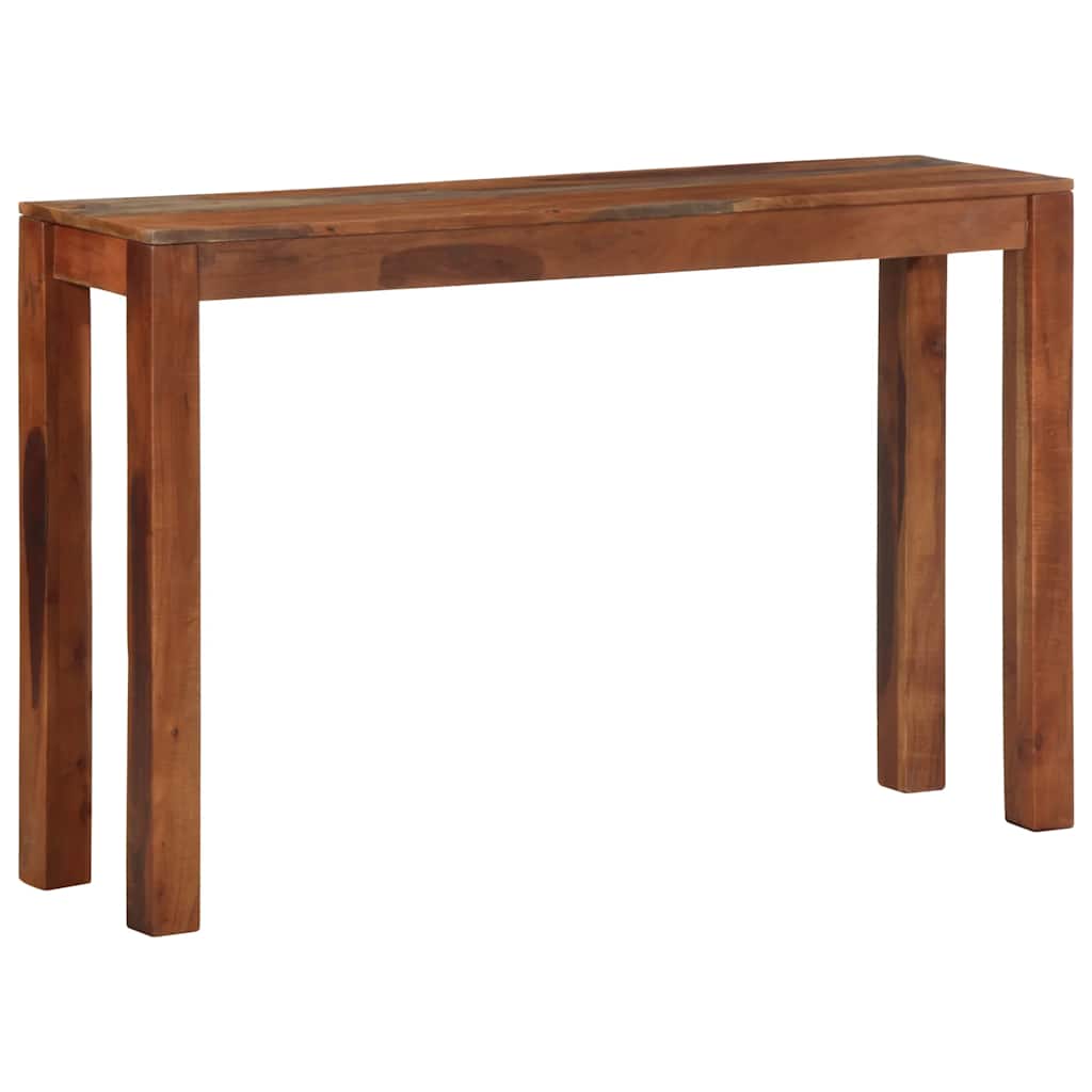 Mesa consola 120x30x76 cm madeira maciça de acácia