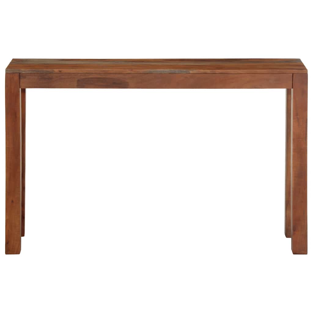 Mesa consola 120x30x76 cm madeira maciça de acácia