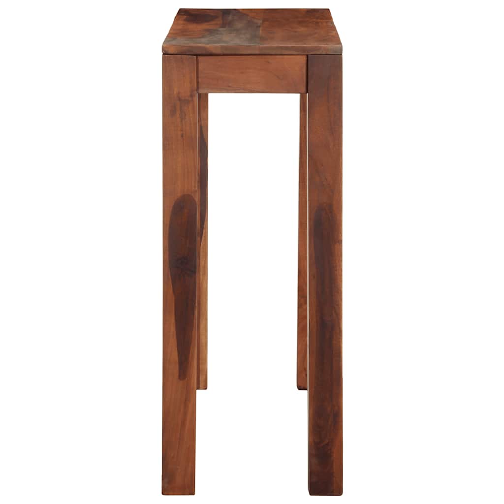 Mesa consola 120x30x76 cm madeira maciça de acácia