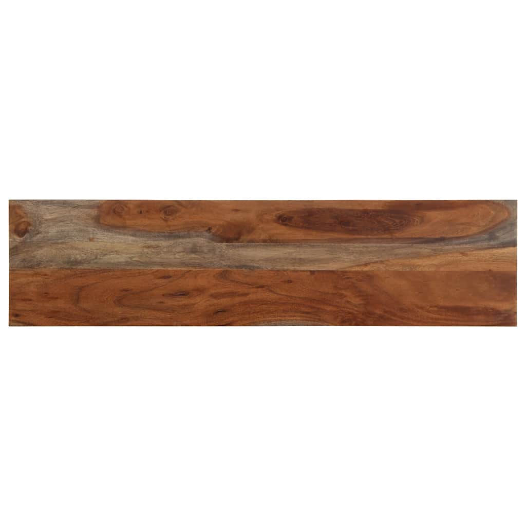 Mesa consola 120x30x76 cm madeira maciça de acácia