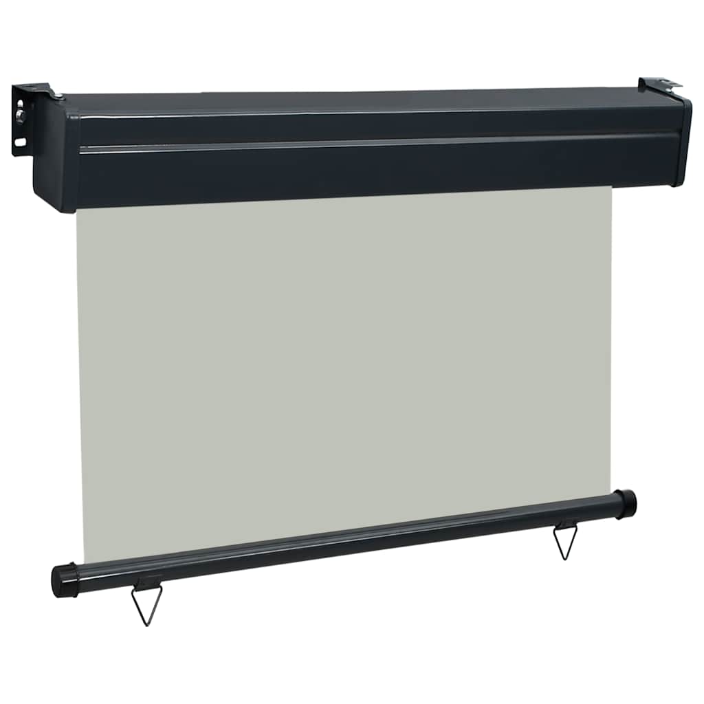 Toldo lateral para varanda 100x250 cm cinzento