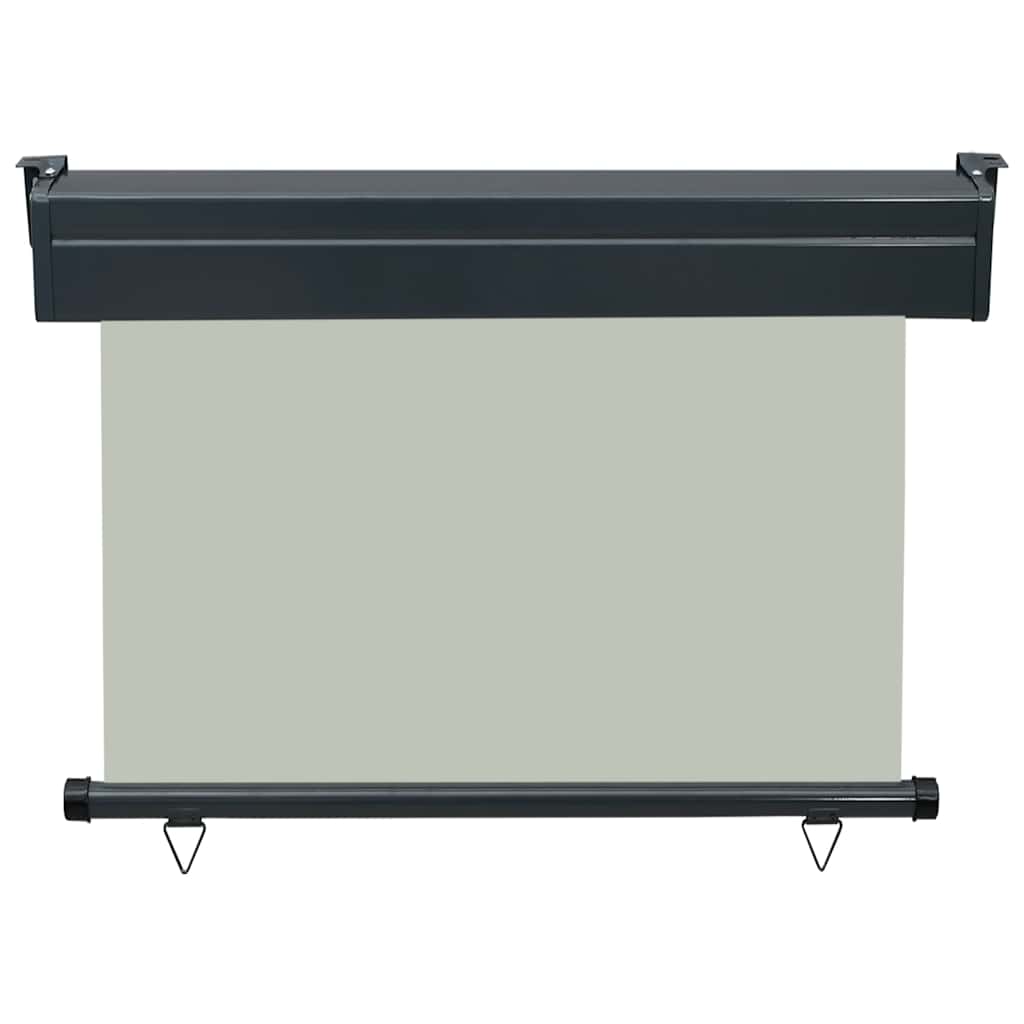 Toldo lateral para varanda 100x250 cm cinzento