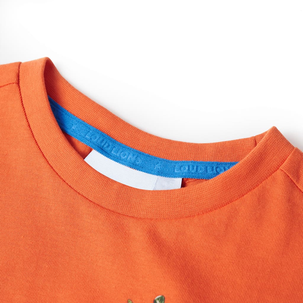 T-shirt de criança laranja-brilhante 104