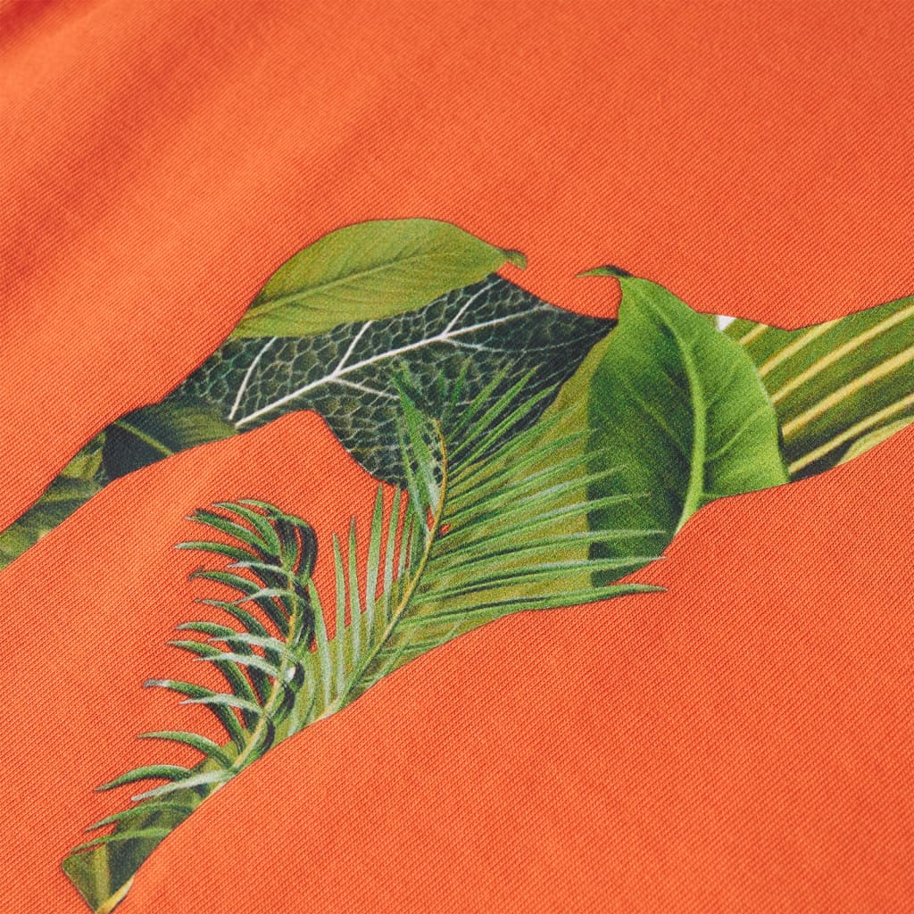 T-shirt de criança laranja-brilhante 104