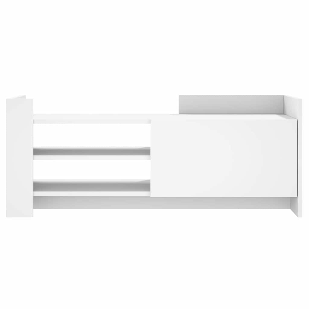 Móvel p/ TV 100x35x40cm madeira processada branco
