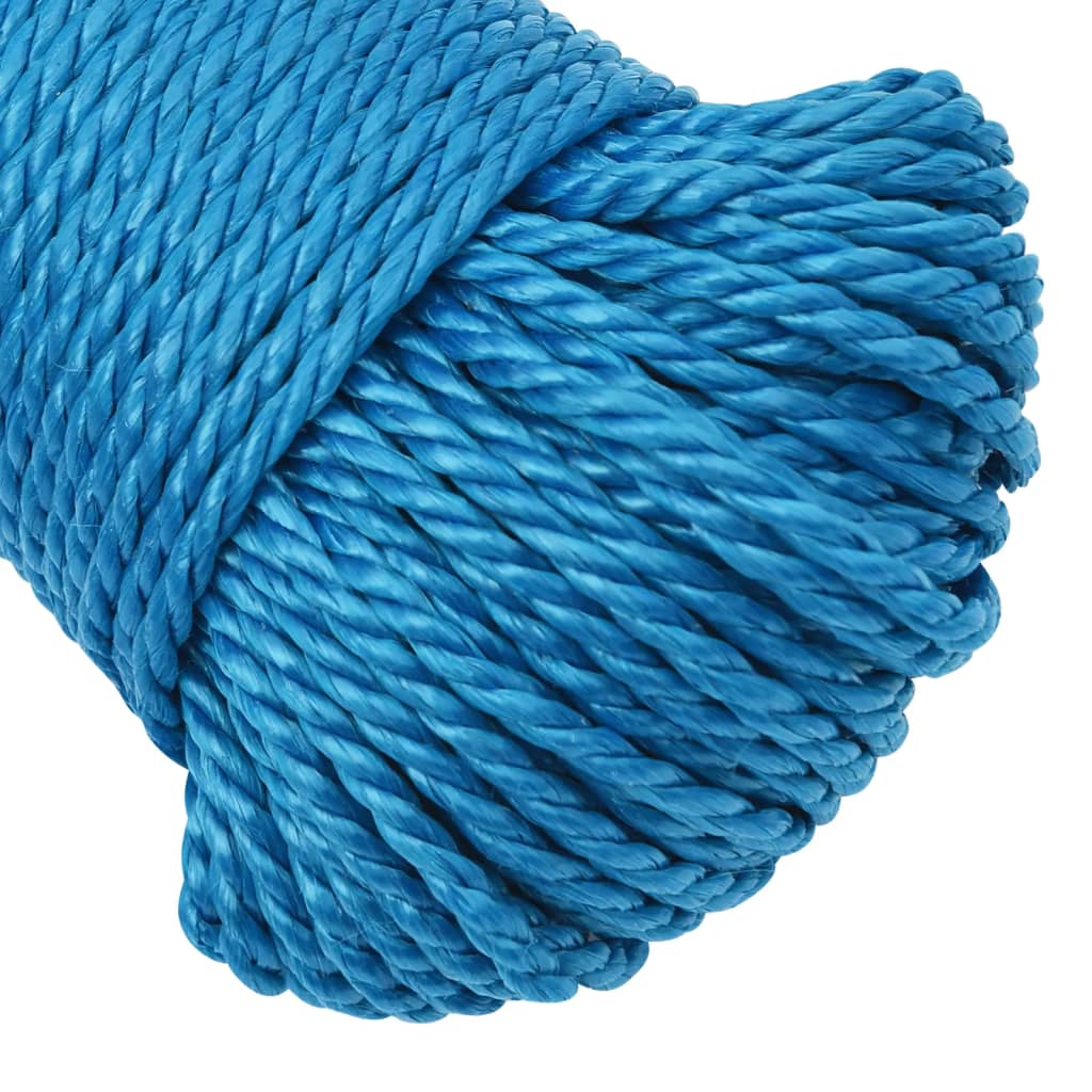 Corda de trabalho 8 mm 25 m polipropileno azul