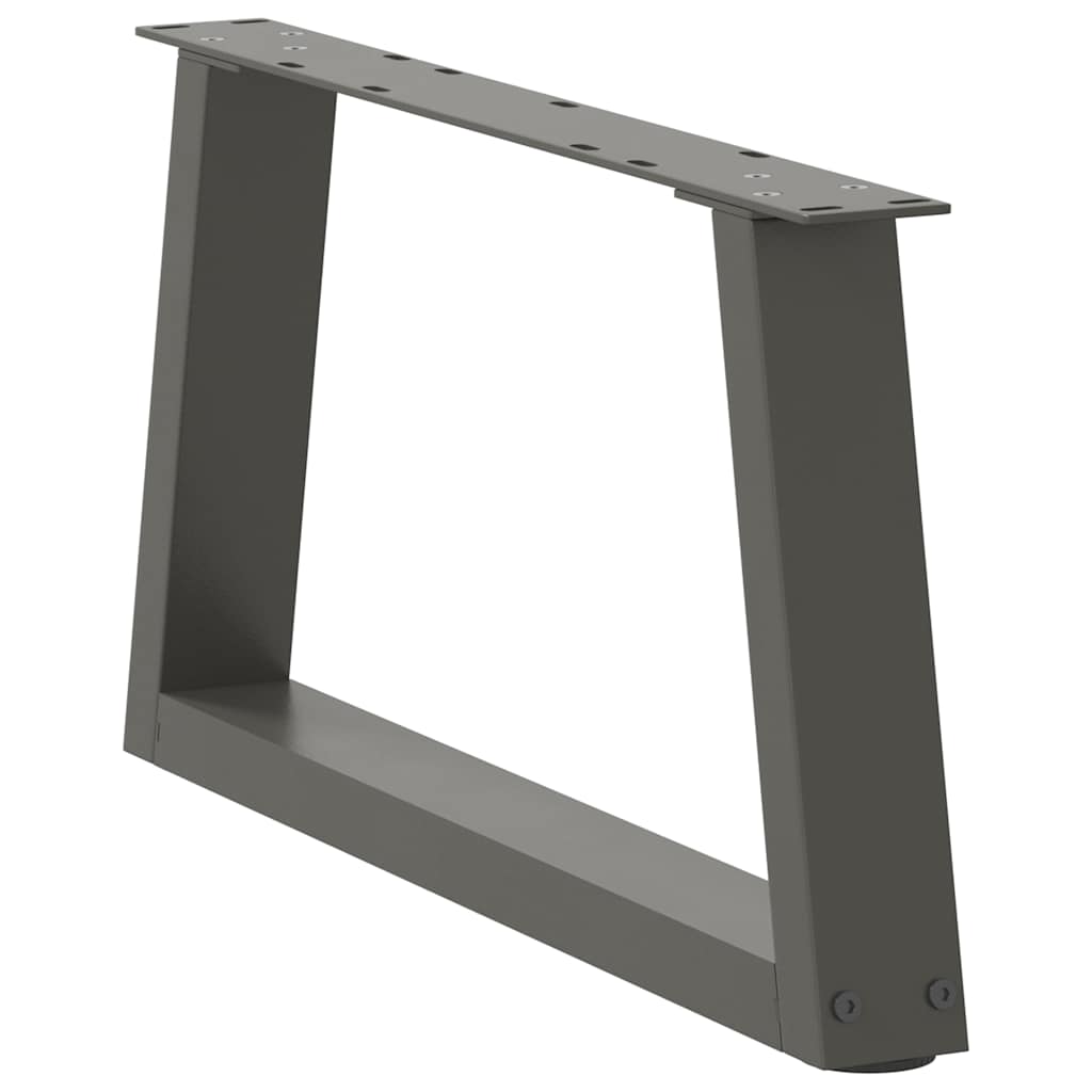 Pés para mesa de centro em v, 2 peças, antracite, 70x(30-31,3) cm, aço