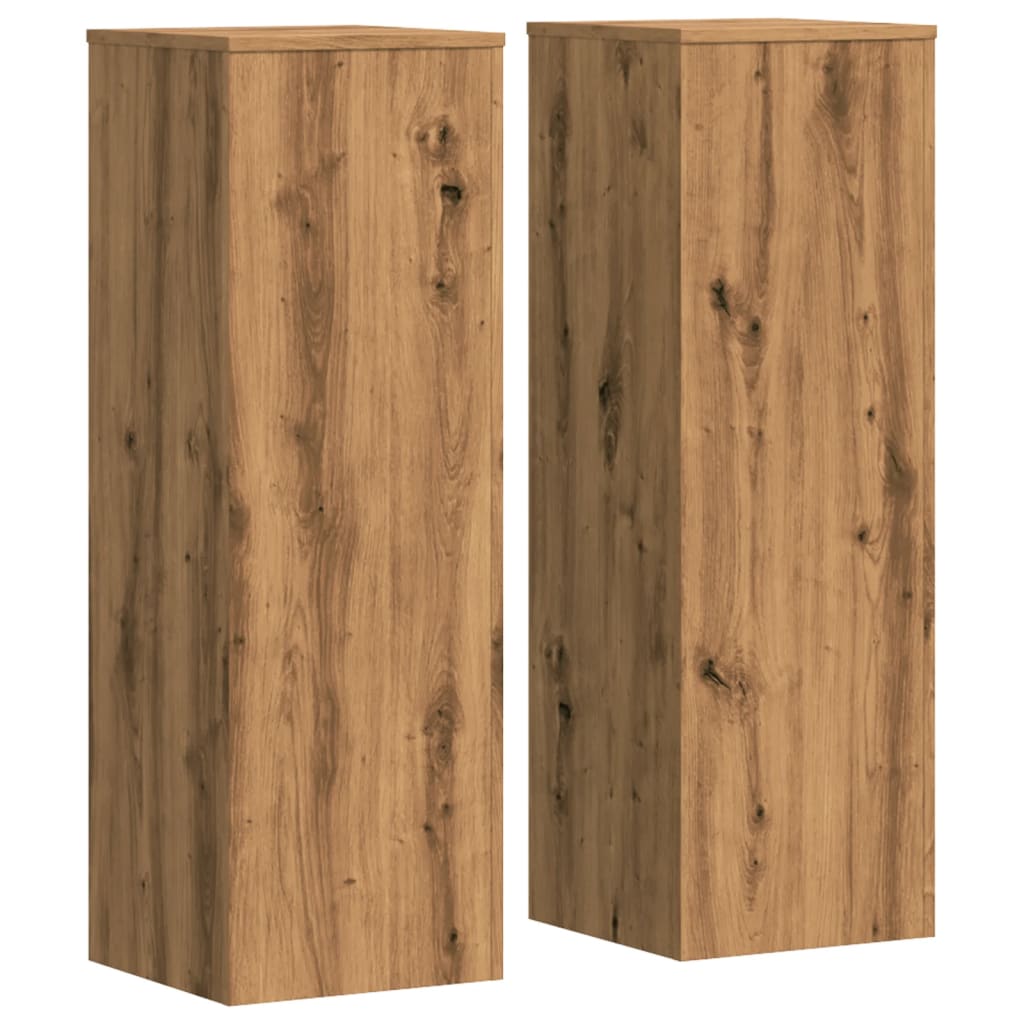 Suportes p/ plantas 2 pcs 33x33x100 cm derivados de madeira