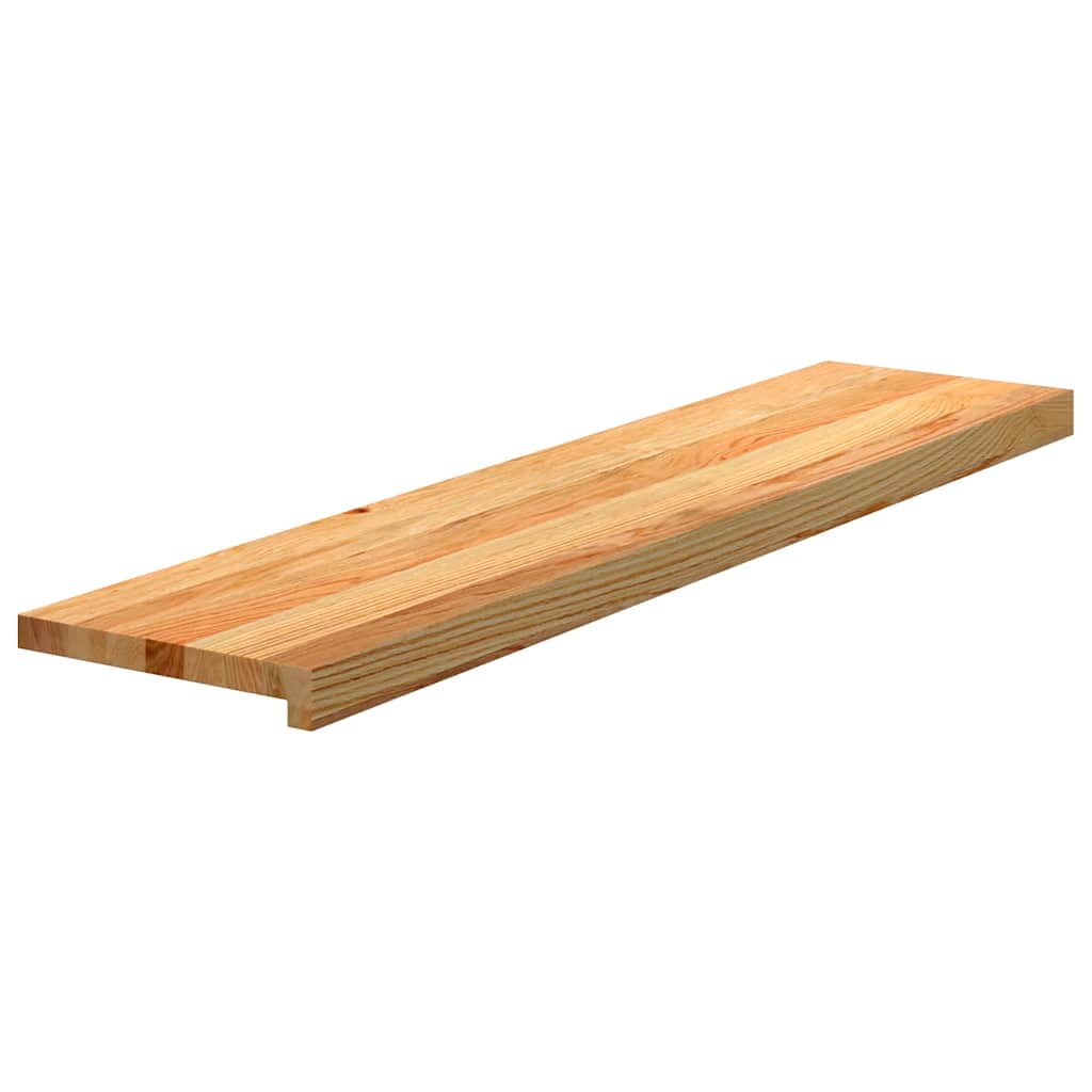 Tapetes de escada 16 pcs 110x25x2 cm carvalho castanho-claro