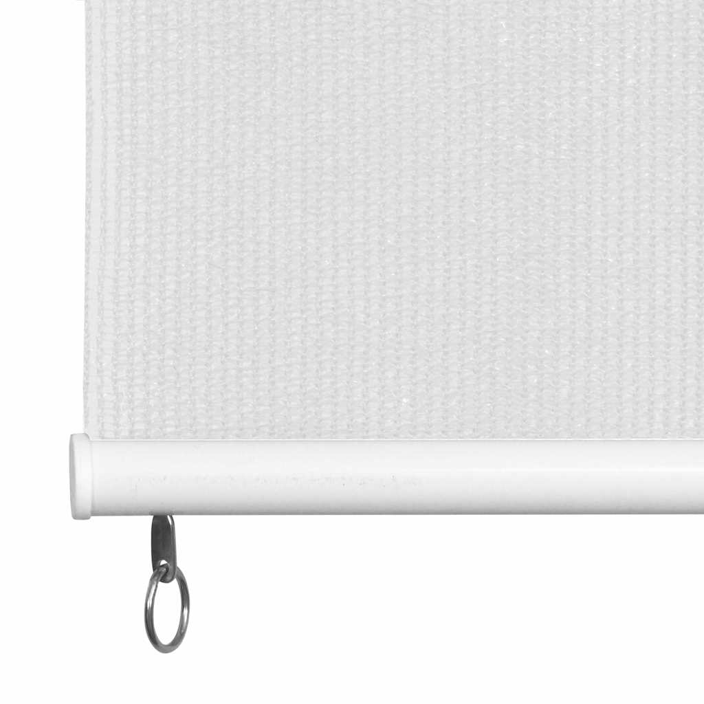 Estore de rolo para exterior 125 (l) x 140 (a) cm branco