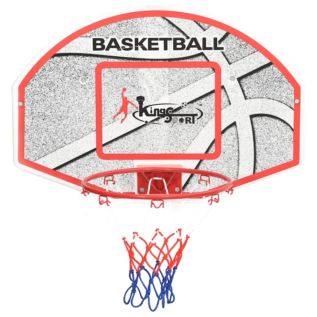 Conjunto tabela basquetebol p/ montar parede 5 pcs 66x44,5 cm