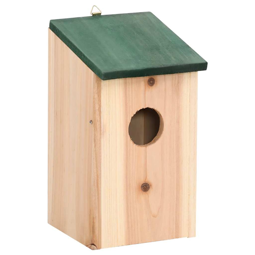 Casas para pássaros 8 pcs madeira 12x12x22 cm