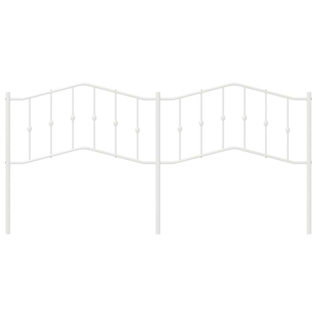 Cabeceira de substituição 200 cm metal branco