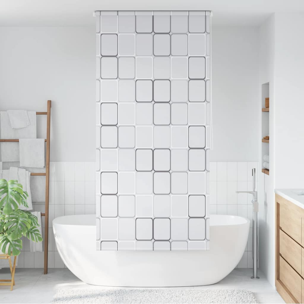 Estore de rolo para o duche 80x240 cm quadrados