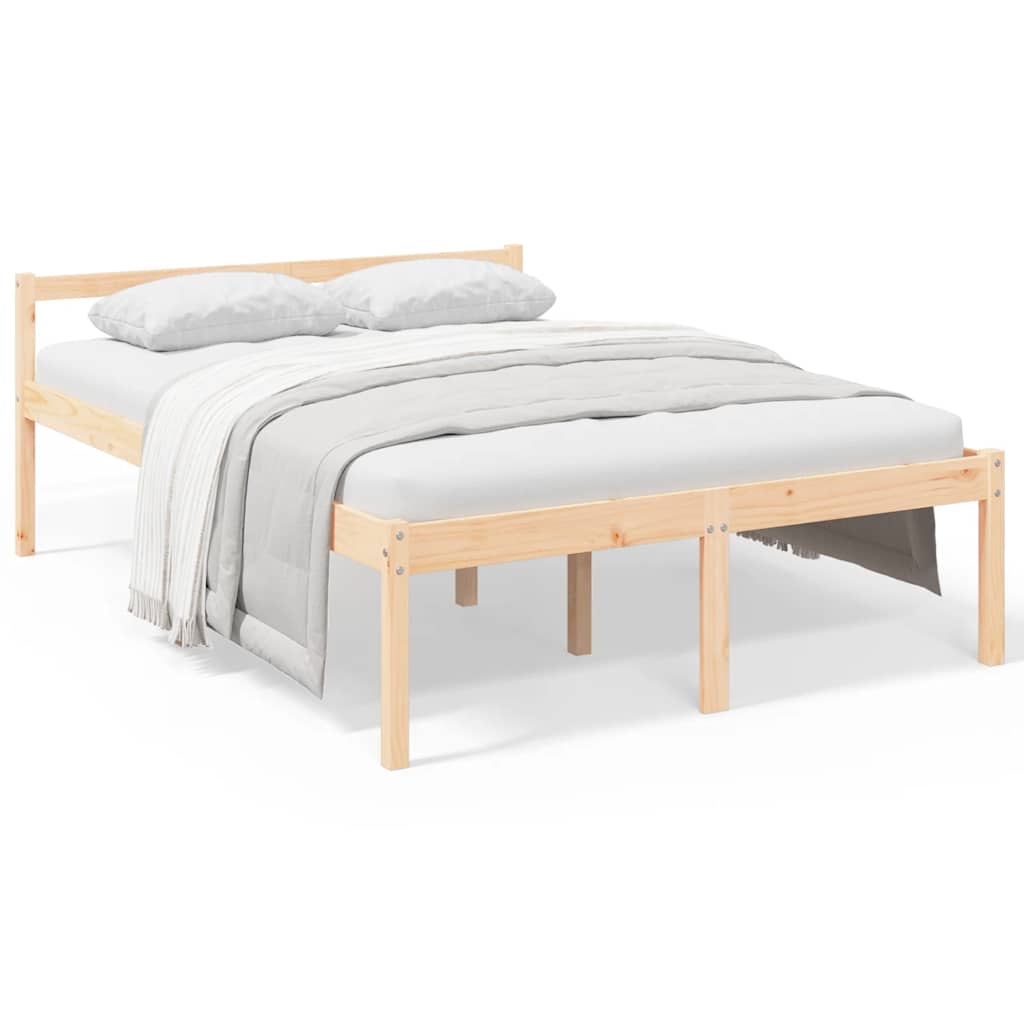 Cama de casal para idosos 135x190 cm pinho maciço