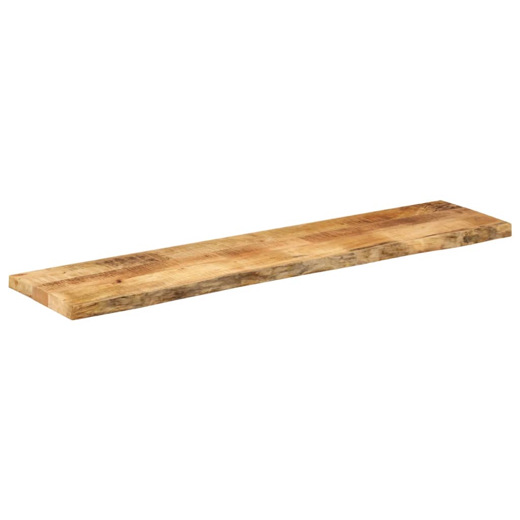 Tampo de mesa borda viva 140x30x2,5 cm mangueira áspera maciça