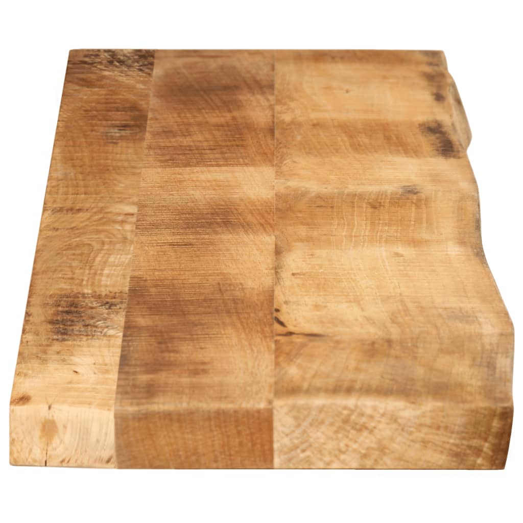 Tampo de mesa borda viva 140x30x2,5 cm mangueira áspera maciça