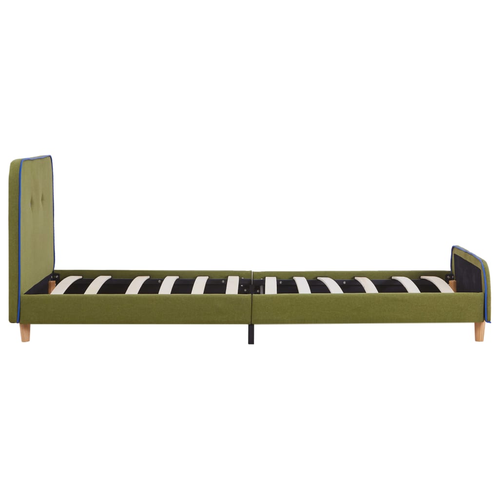 Estrutura de cama 90x200 cm tecido verde