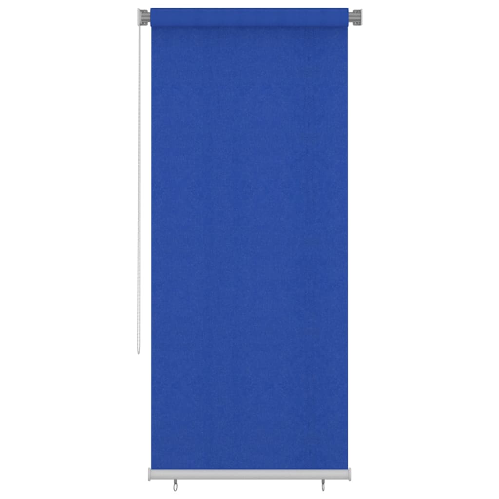 Estore de rolo para exterior 105 (l) x 230 (a) cm azul HDPE