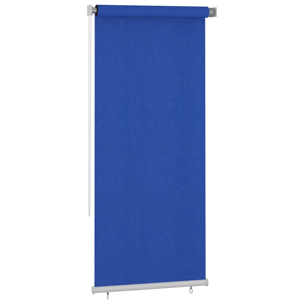Estore de rolo para exterior 105 (l) x 230 (a) cm azul HDPE