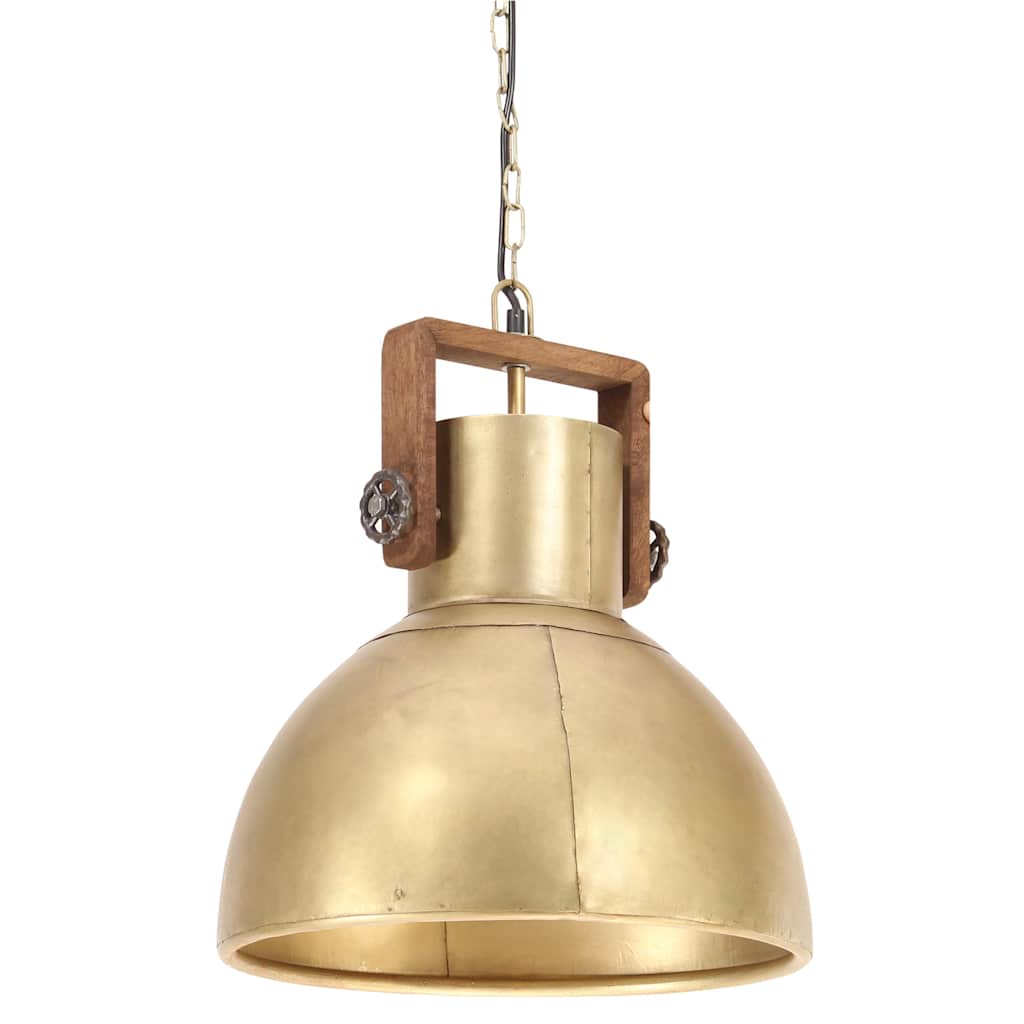 Candeeiro suspenso industrial redondo 25 w 40 cm e27 bronze